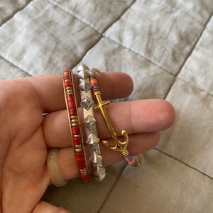 Stella & Dot bangle bundle 3 bracelets